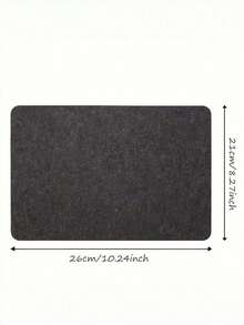Heat Resistant Mat For Air Fryer, Countertop Protector Pad For Kitchen, Blender, Coffee Maker, Toaster | Non-Slip Drain Mat, Ideal Gift, 1PC - Black - View 10