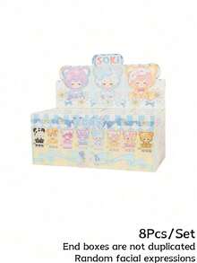 POKOJA LAND Blind Box (Non-Plush Filling), Blind Box Character Set - Happy Park Animal Theme High-Quality Collectible Toy | Ideal Surprise Gift For Family And Friends | Cute Decorative Collectible Toy, 8 Regular Models + 1 Hidden Model,Suitable As Gift For Friends - Tide play blind box - View 15