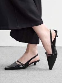 CUCCOO BIZCHIC Women Heeled Sandals - Black - View 1
