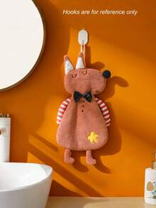Joivida Cute Animal Hand Towels, Super Soft Coral Fleece - Quick Dry & Absorbent Hanging Towels For Bathroom, Kitchen, Home - Multicolor - View 6