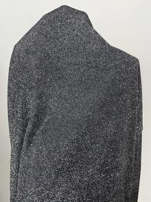 SHEIN ICON 夏季外出亮片短款大码T恤 - 灰色 - 查看 8