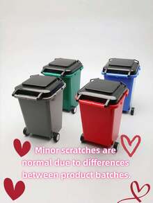 Zazumi Desk Mini Trash Can Pen Holder Multifunctional Creative Desktop Organizer For Office Stationery Storage Pencil Pen Container Small Garbage Bin For Home Study Workspace Tabletop Supplies Space Saving Tidying Tool - Multicolor - View 6