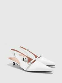 CUCCOO BIZCHIC Sandal Hak Tinggi Wanita - Putih - View 5