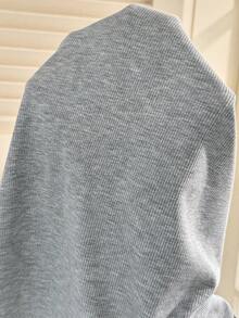 SHEIN 孕婦夏季灰色蕾絲飾邊孕婦背心上衣，舒適柔軟休閒外出上衣，適合女性 - 灰色 - 查看 6