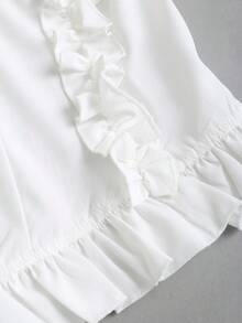 Sweetra 女士镂空吊带背心 - 白色 - 查看 4