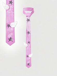 ROMWE Anime 1pc Cute Sweet Lace Bowknot, Retro Classic Polka Dot Pop Art Style For Women - Pink - View 1