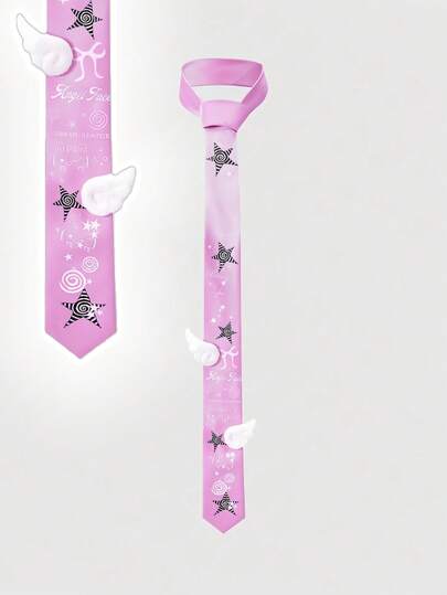 ROMWE Anime 1pc Cute Sweet Lace Bowknot, Retro Classic Polka Dot Pop Art Style For Women