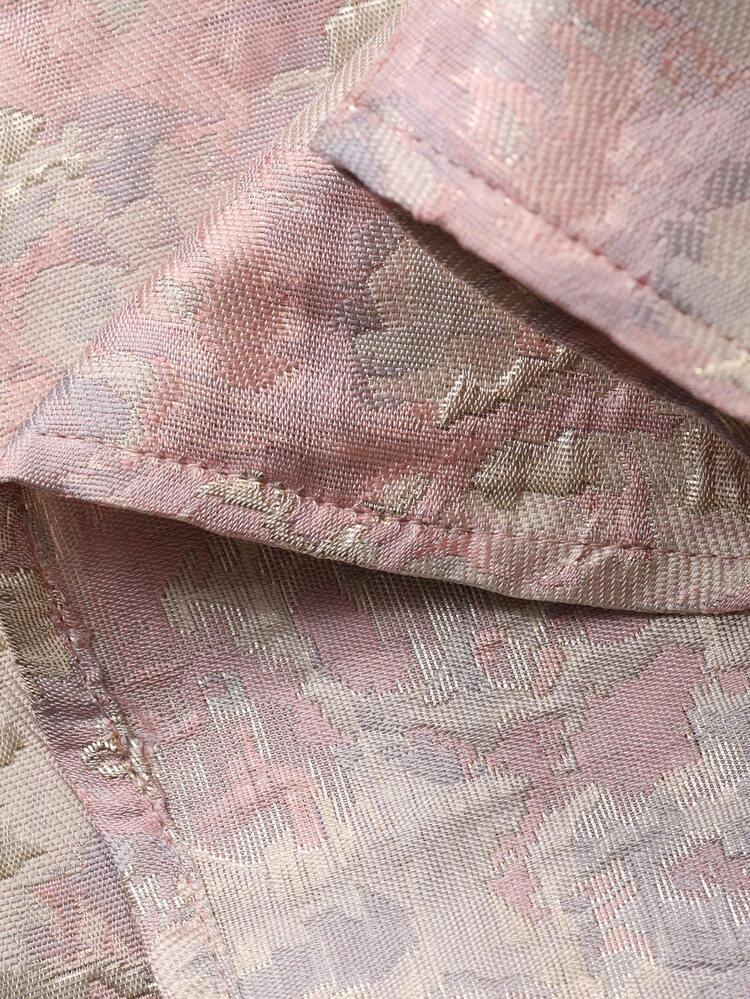 Women's Elegant Textured Loose Puff Sleeve Blouse Summer