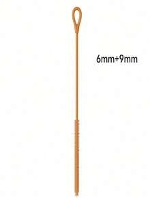 硅胶吸管清洁刷，可重复使用的超长吸管刷，用于清洁玻璃金属冰沙吸管和吸管杯，防滑手柄柔软可弯曲， - 彩色 - 查看 21