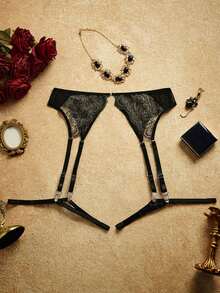 Women's Sexy Retro Garter Belt Accessory - Apricot - View 1