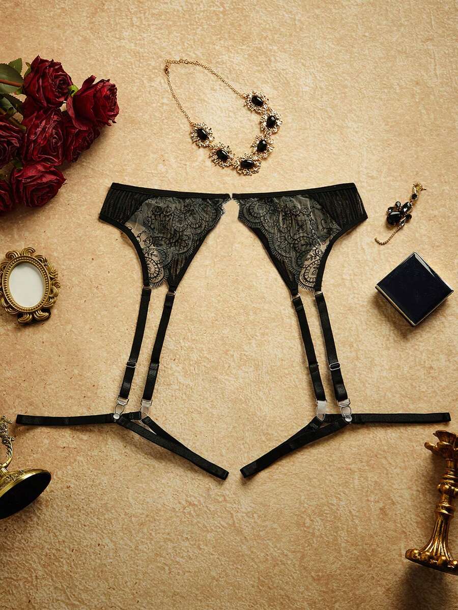 Women's Sexy Retro Garter Belt Accessory - Apricot - View 1