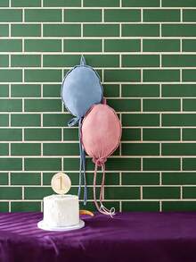 Joivida 1个/2个时尚布艺气球装饰，适用于生日派对、完美的拍照道具和手工材料，简约的布艺气球挂饰，适合新年、乔迁、返校季等场合，是送给家人、朋友、伴侣的理想礼物。 - 彩色 - 查看 2