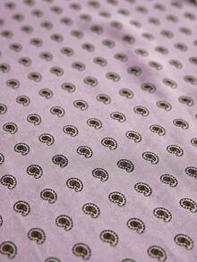 Aveloria Modichic Elegant Oversized Paisley & Cashew Flower Print Chiffon Layered Ruffle Collar Front Button Blouse, Vintage Style For Women - Purple - View 7