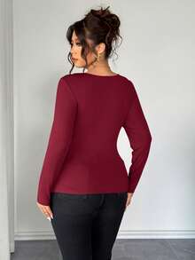 Elenzga Áo thun 2 trong 1 thời trang nữ cỡ lớn có thắt lưng và trang trí vòng tròn, phù hợp cho kỳ nghỉ biển, du lịch biển, đi làm, ngày lễ tình nhân, lễ hội âm nhạc, ngày của mẹ, Halloween, Lễ Tạ ơn, Lễ Phục sinh, Ngày Quốc khánh, Năm mới, tiệc hẹn hò, Giáng sinh, mùa cưới, mùa thu/đông. - Màu Đỏ Sâu - Xem 2