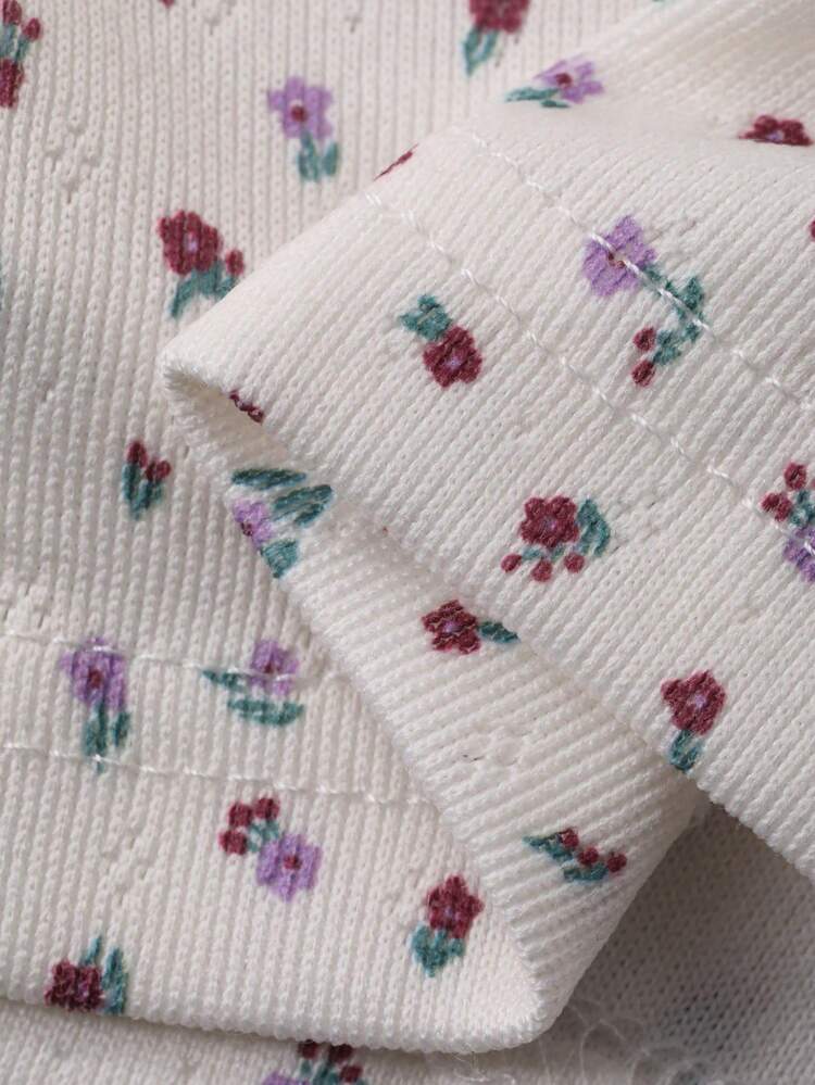 Ditsy Floral Short Women Sleepwear Bottoms