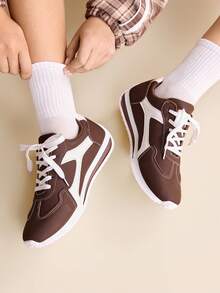 CUCCOO EASI Giày thể thao nữ thường ngày - Cà phê nâu - Xem 9