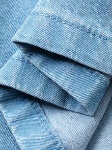 DAZY Women's Casual Denim Bib Overalls And Jumpsuit - Light Wash - View 8