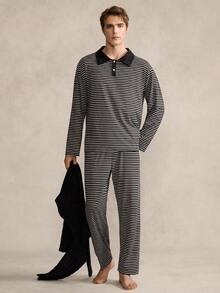 EverLounge Men's Casual Striped Pajama Pants - Multicolor - View 3