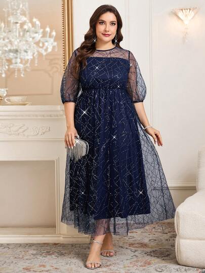 Reflora Plus Size Women Elegant Blue Sequin Embroidered Long Dress, New Year Dress Summer,Spring,Summer Outfits ,Summer Clothes,Summer Holiday Outfits,Spring Outfit Women,Spring Clothing,Spring Women,Summer Dress,Spring Dress,Party Dress,Elegant Dresses For Party, Elegant Party Dresses For Women,Sequin Skirt,Sequin Dress,Sequin,Sparkly Dress Party Outfit,Party,Luxury Evening Dresses For Women,Luxury Women's Jalabiya,Luxury Evening Dress For Women ,Luxury Evening Dresses For Weddings,Luxury Women's Abaya Summer Dress,Spring Dress,Wedding Guest Dress For Women ,Wedding Party Dress,Wedding Guest Dress,Luxury Evening Dresses For Weddings ,Bridesmaid Dress,Wedding Guest Dresses,Dress For Wedding Guest,Wedding Guest Party Dress,Luxury Dresses Carnival,Carnival Costume,Carnival Women,Carnival Outfit,Carnival Women Look 2026,Fasching Women Costume ,Women Carnival Costume,Carnival