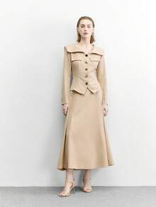 CUCCOO BIZCHIC 2025 New Versatile European And American Simple Fashion Thin Heel 9cm Medium High Heel Sandals Sexy And Thin Women's Sandals Valentine's Day - Apricot - View 6