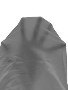 SHEIN SXY Bộ áo liền quần không tay hở lưng, xếp ly, màu trơn, kiểu cổ yếm, gợi cảm. - Xám - Xem 9