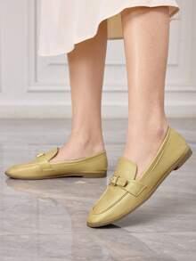 Sleekvia Zapatos planos para mujer - Amarillo - Ver 5