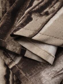 Vivie Lora Vestido midi holgado con estampado floral para mujer - Caqui - Ver 8