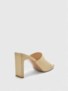 CUCCOO BIZCHIC Simple And Generous, Fashionable And Versatile, Elegant And Casual Workplace Commuter Women's High-Heeled Sandals - Apricot - View 8