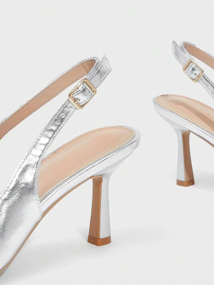 CUCCOO SZL Fashionable Elegant Pointed Toe Color Block High Heel Pumps