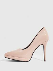 CUCCOO SZL Elegantes tacones altos, estilo sofisticado y maduro, con un toque sexy y refinado, adecuados para mujeres trabajadoras, ir al trabajo, citas, eventos de negocios ligeros, aptos para múltiples grupos de edad de mujeres - Albaricoque - Ver 8
