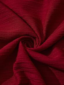 Vesra Women's Burgundy Spaghetti Strap Backless Fitted Dress - Burgundy - View 6