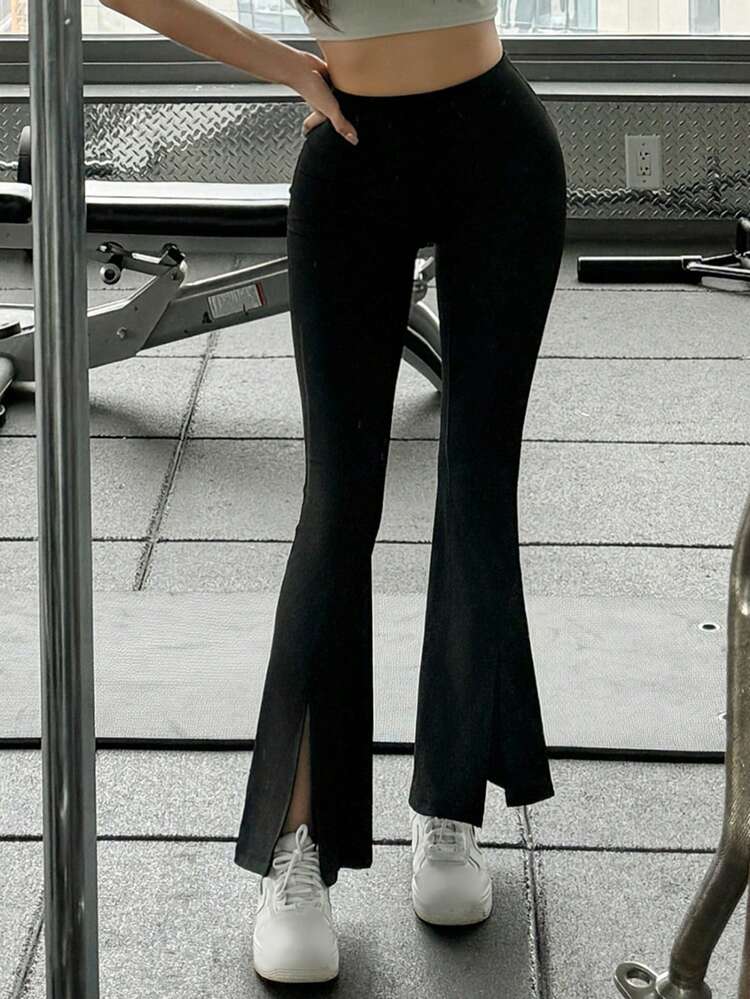 Women's Casual Solid Color Flared Pants