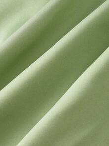 SHEIN MOD Đầm ngắn ôm sát bằng satin, kiểu quây ngực, trang trí nơ. - màu xanh lá - Xem 4