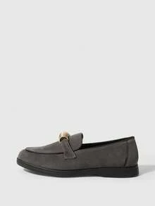Sleekvia Casual Versatile Commuting Fringe Decor Flat Loafers - Grey - View 7