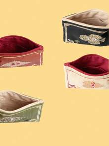 Joivida 1 Porta-moedas feminino estilo japonês feito à mão, com estampa de cartas de pôquer, bolsa para moedas, nécessaire, bolsa portátil para uso externo, bolsa multifuncional de grande capacidade, porta-moedas e cartões, bolsa vintage com franjas. Perfeito para Ano Novo, Dia dos Namorados, volta às aulas, presente para família, namorado(a) e amigos. - Multicolor - Ver 5