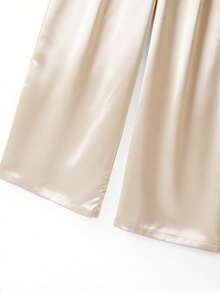 Franclia 女士时尚珍珠吊带圆领连体裤，春夏款 - 香檳色 - 查看 4