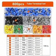 专业棘轮压线钳套装，压线工具 HSC8 6-4/6-6，电工压线钳，适用于线端套管端子，电路维修，套管压接工具套装，用于线套管连接器的管状压接钳，线套管压接套件 - 彩色 - 查看 12