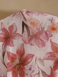 Aveloria Rosie 新款碎花雪纺无袖褶裥露背吊带长裙，甜美度假风，春夏款 - 彩色 - 查看 4