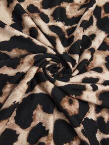 Editum Red Abstract Print Sleeveless Bodycon Midi Dress, Suitable For Summer - Multicolor - View 9