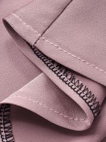 DAZY Đầm dài ôm dáng bằng satin phối ren thanh lịch dành cho nữ. - Hồng - Xem 6