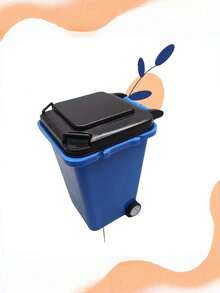 Zazumi Desk Mini Trash Can Pen Holder Multifunctional Creative Desktop Organizer For Office Stationery Storage Pencil Pen Container Small Garbage Bin For Home Study Workspace Tabletop Supplies Space Saving Tidying Tool - Multicolor - View 12