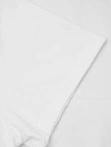 EMERY ROSE 女士三叶草圣帕特里克节印花T恤，短袖休闲圆领上衣，适合所有季节，女士服装 - 白色 - 查看 5