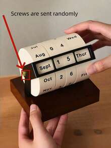 Lịch vạn niên xoay 2025/2026 cỡ lớn, lịch để bàn xoay, trang trí bàn làm việc, lịch thi cử, lịch đếm ngược, lịch sinh nhật, lịch tựu trường, đồ dùng học tập, trang trí nhà đơn giản, lịch xoay bằng gỗ có thể tái sử dụng, phù hợp cho phòng khách, lớp học, văn phòng, bàn làm việc. - A - Xem 6