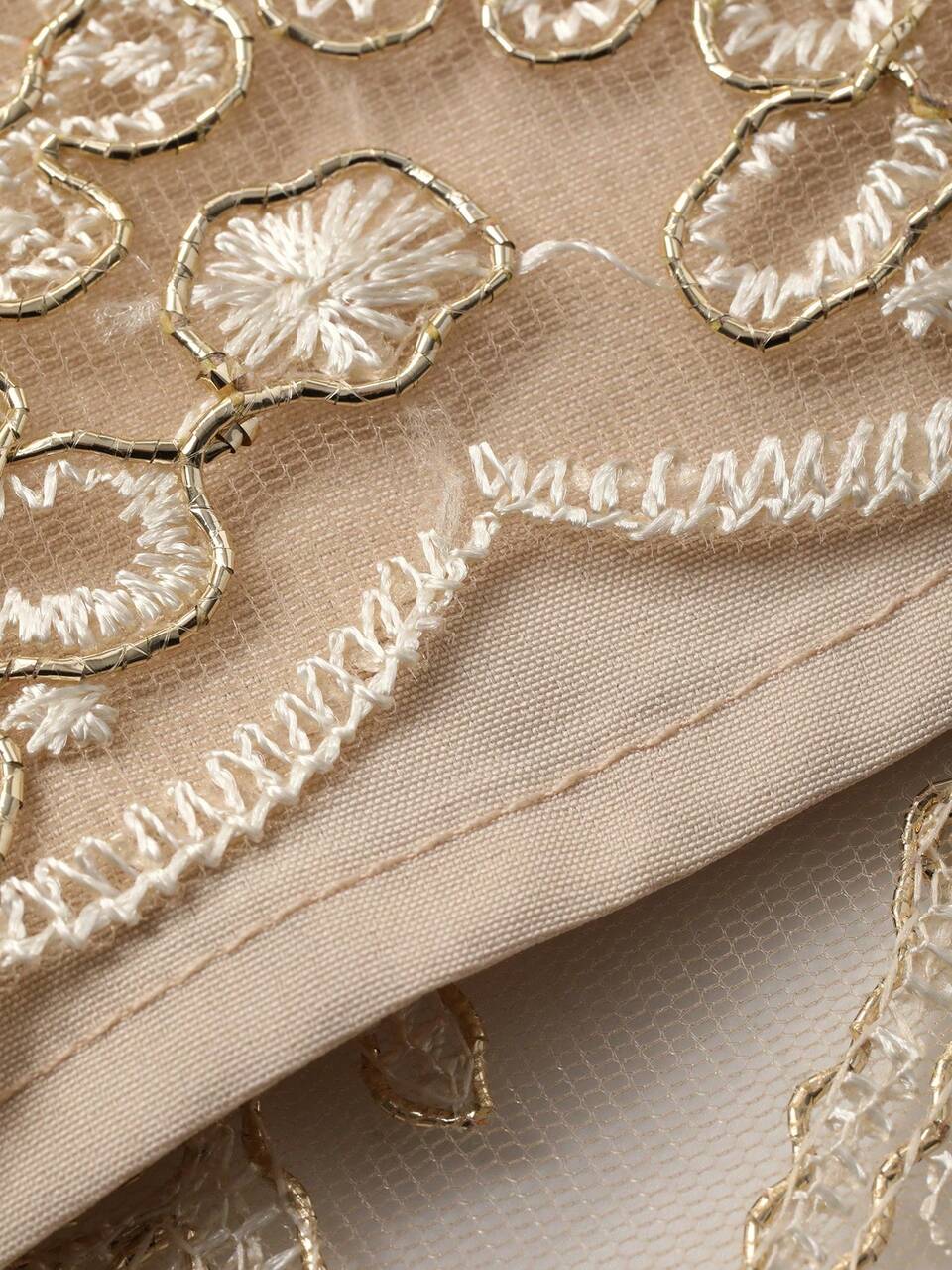 Women's Elegant Embroidered Mesh V-Neck Waist Cinched Dress, Vacation Style, Summer Maxi Dress Sundress Floral Dresses For Women