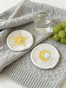 Cirelle 1/2/3PCS Starfish Coaster Handmade Creative Weaving Home Cup Mat Table Mat Simple Artistic Style - Multicolor - View 7