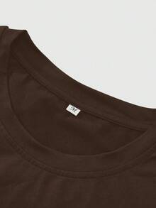 ROMWE MEN Street Life Spring Casual Graphic Men'S Portrait Print Casual Tank Top, Suitable For Spring/Summer - Coffee Brown - View 4