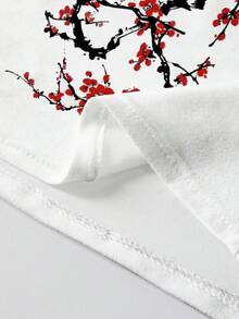 Resyla Hauts à bretelles pour femmes, design blocs de couleurs blanc et rouge, style à motif floral, article le plus vendu pour l'été - Multicolore - Voir 5