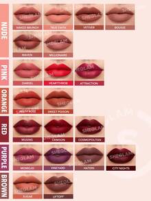 SHEGLAM Matte Allure Liquid Lipstick-Bougie Long Lasting High Pigment Lipstick Nourishing Sunflower Oil Reduce Lip Fine Lines Lip Care Lip Makeup Liquid Lipstick Lip Combo Brand Beauty Makeup Face Paint Cosmetic For Women Girls Perfect For Winter Spring Ideal For Y2K Fancy Fashion Suitable For Birthday Gift Party Ready Best Color - Bougie - View 5