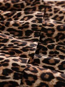 女童休闲豹纹半身裙，夏季穿搭，时尚百搭，适合度假、旅行、校园及日常穿着 - 彩色 - 查看 6