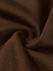 Manfinity Homme Men's Casual Letter Print Drawstring Waist Sports Pants, Autumn - Coffee Brown - View 7